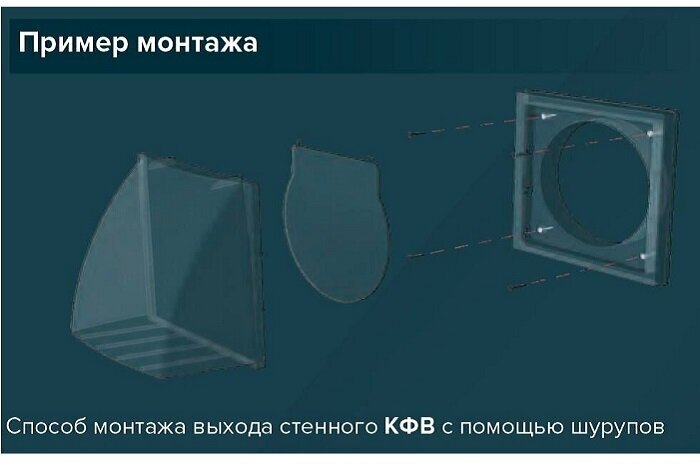 Выход настенный вытяжной с обратным клапаном ERA 190х190 D150/160 Бежевый - фотография № 5