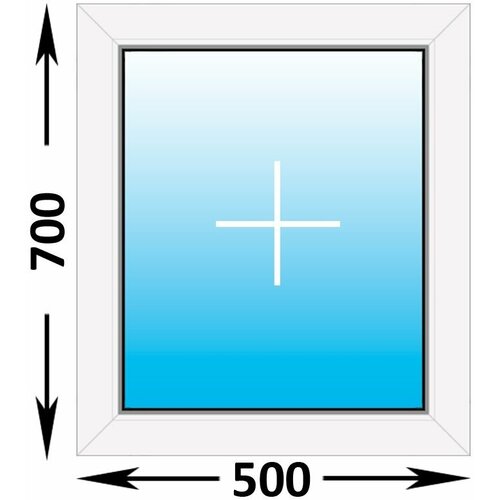 Пластиковое окно Veka WHS глухое 500x700 (ширина Х высота) (500Х700)