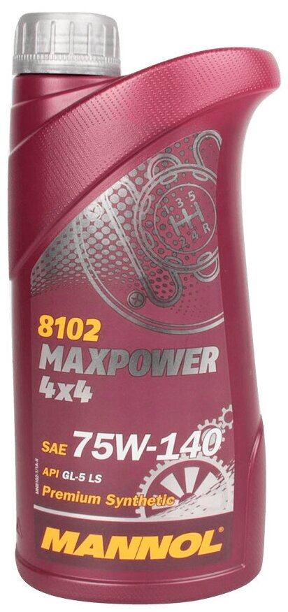 Масло Mannol 4х4 Maxpower Gl-5 Sae 75w140 1л MANNOL арт. SG10200