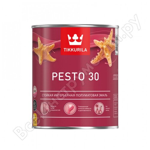 Стойкая алкидная универсальная эмаль Tikkurila PESTO 30