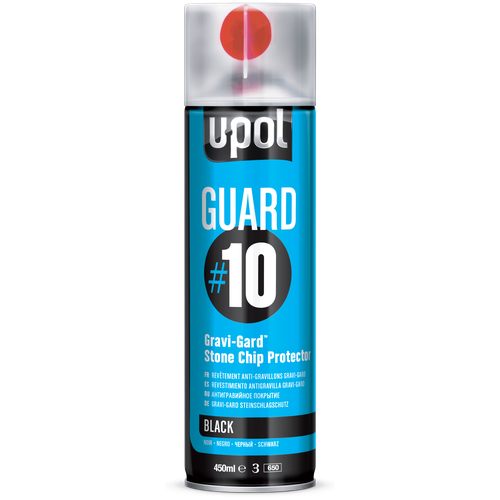 Антигравийное покрытие U-POL GUARD#10 черный 450мл. аэрозоль