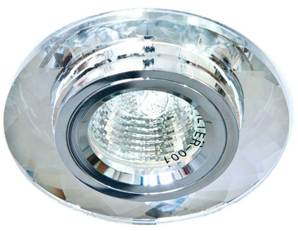Светильник встраиваемый Feron DL8050-2 потолочный MR16 G5.3 серебристый - фото №2