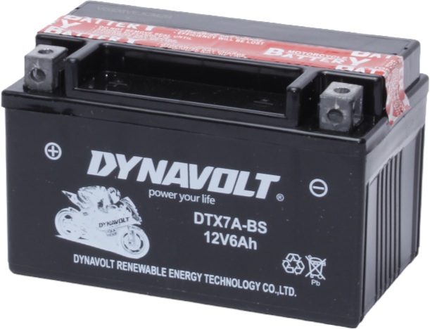 Аккумулятор Dynavolt DTX7A-BS, 12V, AGM