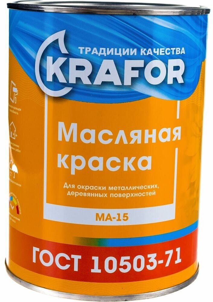 KRAFOR краска МА-15 сурик 0.9 КГ 14 26369