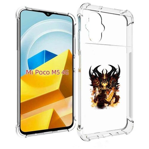 Чехол MyPads демон shadow fiend для Xiaomi Poco M5 задняя-панель-накладка-бампер чехол mypads демон shadow fiend для xiaomi black shark 5 задняя панель накладка бампер