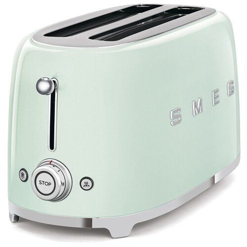 Тостер на 4 ломтика SMEG TSF02PGEU, зелёный