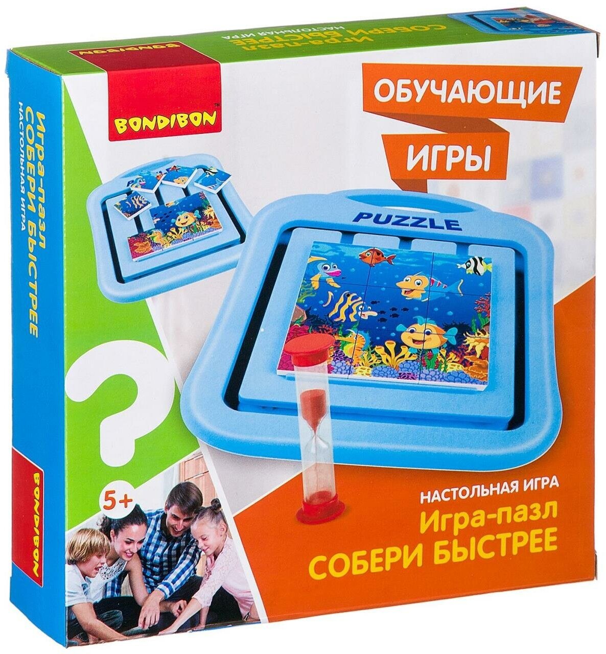 Обучающие игры Bondibon Настольная игра "собери быстрее", BOX 21х5.6х21 см