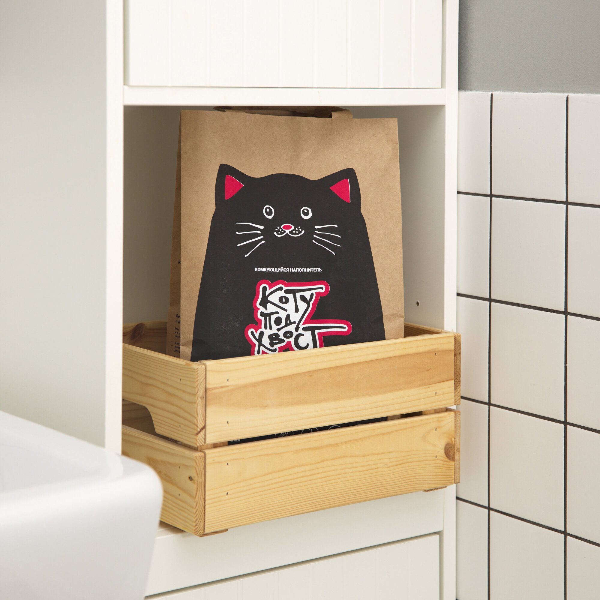 Наполнитель для кошачьего туалета Коту под хвост, комкующийся, глиняный, без отдушки, 15 кг - фотография № 5
