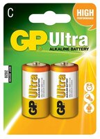 Батарейка GP Ultra Alkaline C 2 шт блистер