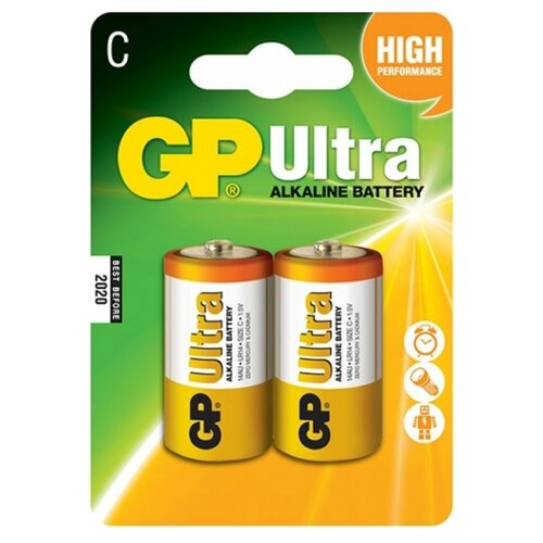 фото Батарейка GP Ultra Alkaline C 2 шт блистер