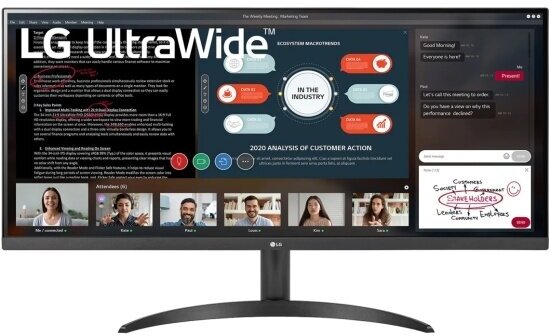 Монитор LG UltraWide 34WP500-B 34" черный