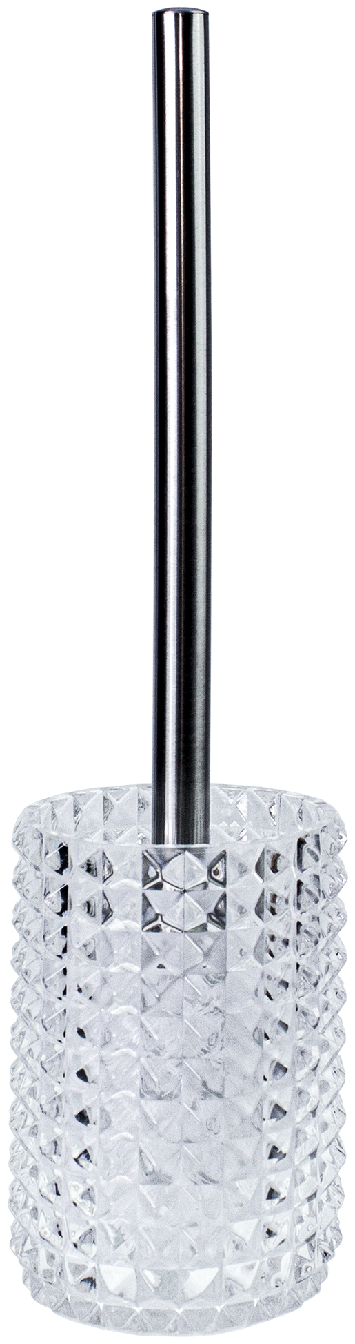 Ёршик для унитаза Proffi Home Glass цвет прозрачный/серебро