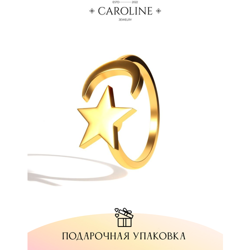 фото Кольцо-кулон caroline jewelry, бижутерный сплав, золотой