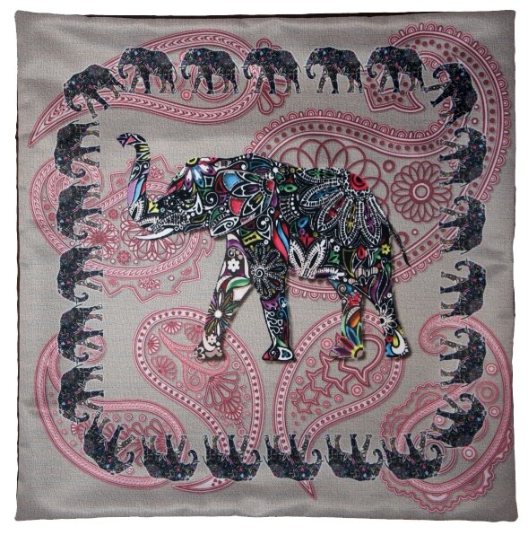 Подушка декоративная Gift'n'Home "Слон серый", 40 х 40 cм. оксфорд
