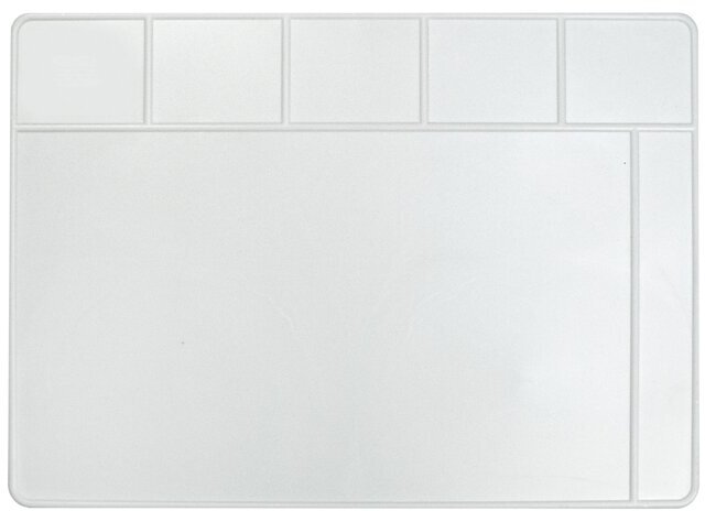 Доска для работы с пластилином Луч А4, 297х210 мм, белая, с рельефными трафаретами (17С1172-08)