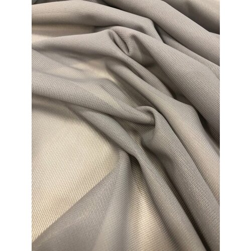 Ткань подкладочная сетка эластичная, цвет серый, цена за 1 метр погонный. ткань сетка эластичная для одежды ширина 140 см цена за 1 метр погонный