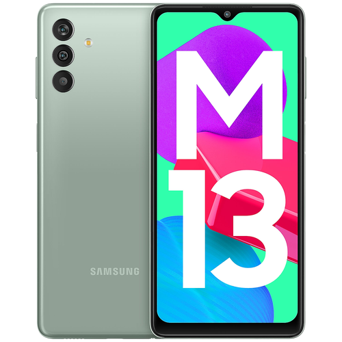 Смартфон Samsung Galaxy M13 IN 4/64 ГБ, Dual nano SIM, aqua green