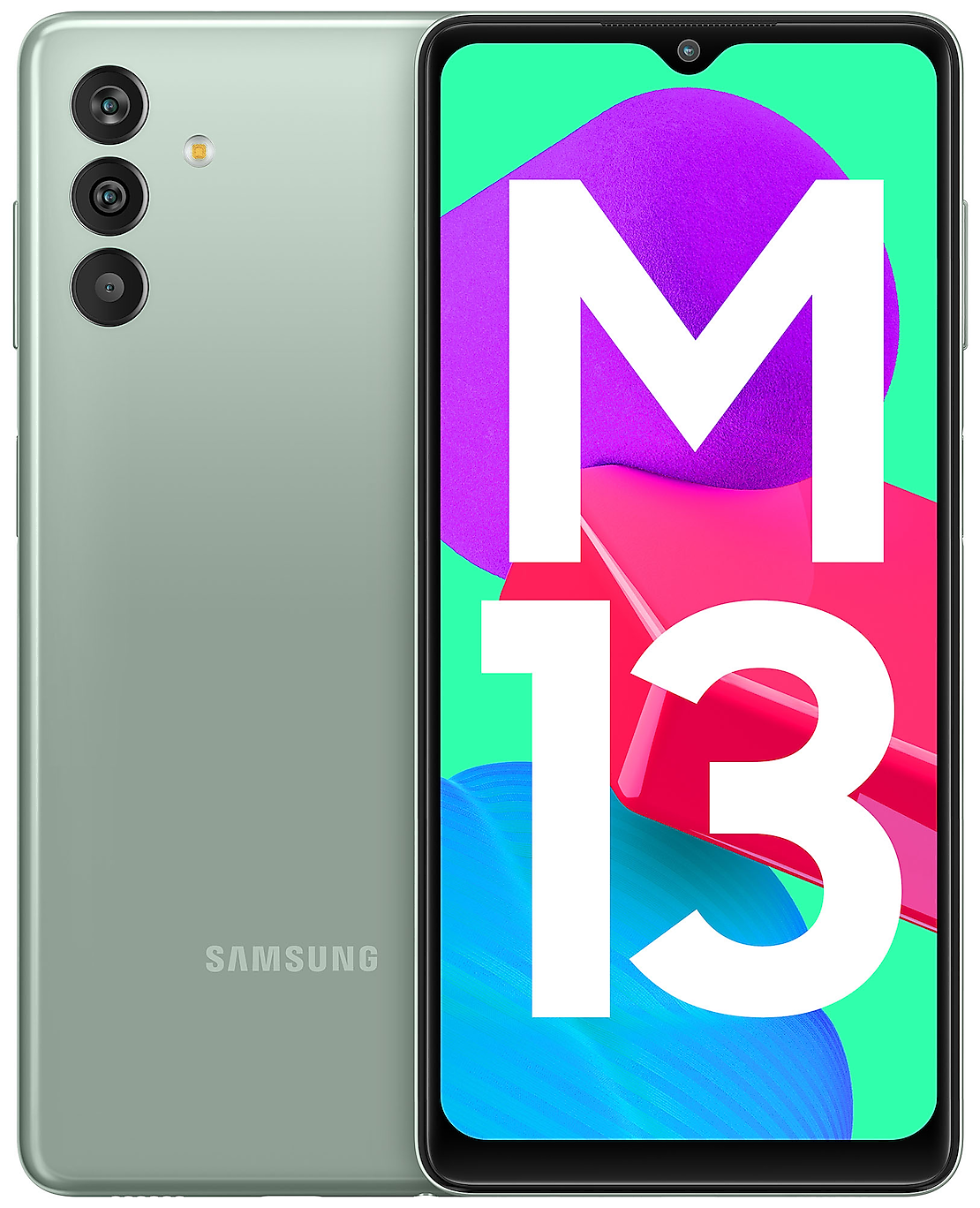 Смартфон Samsung Galaxy M13 IN 4/64 ГБ, Dual nano SIM, aqua green