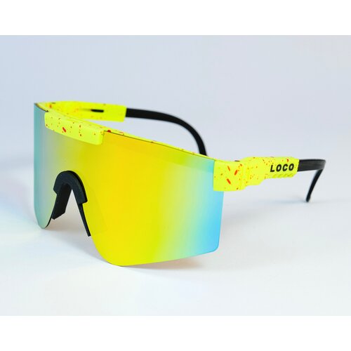 Солнцезащитные очки Outwind, монолинза, спортивные, поляризационные, устойчивые к появлению царапин, желтый