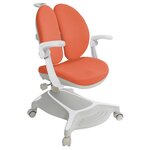 Детское кресло Bunias Grey с оранжевым чехлом + подлокотники - изображение