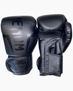 Перчатки боксерские Venum, черные 14 oz