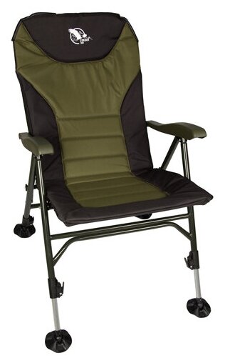 Кресло раскладное с откидной спинкой Condor HBA-1010 (Хаки/Черное), 560x460x400 мм