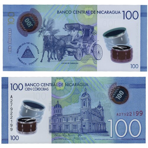 Никарагуа 100 кордоб 2014-2021 полимер никарагуа 5 кордоб 2019 2020 полимер