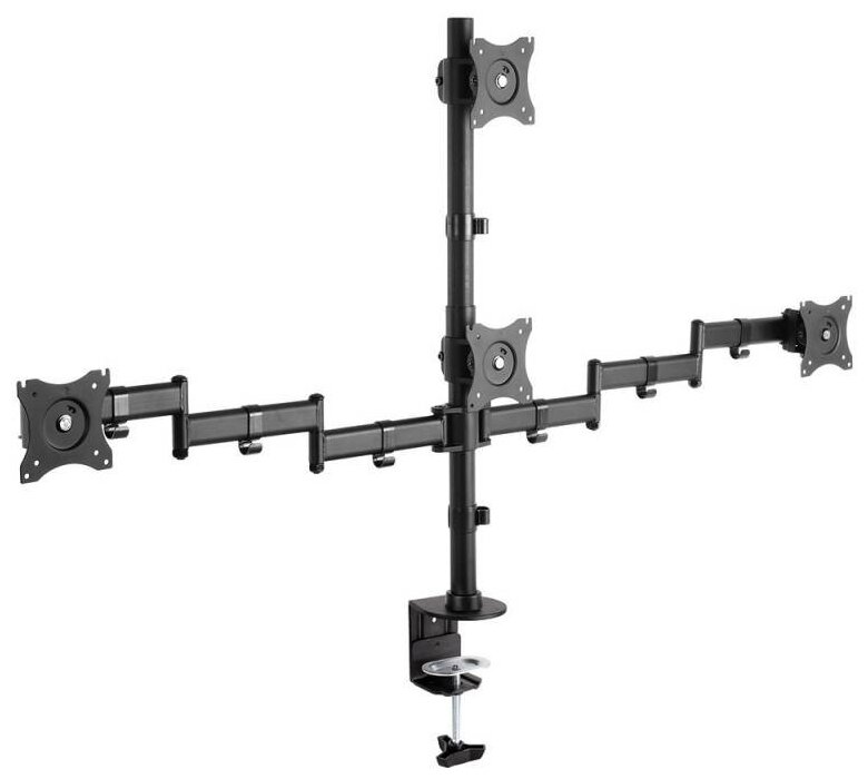 Кронштейн для монитора Arm Media LCD-T16, настольный, поворот и наклон верт. перемещ, черный (10163)