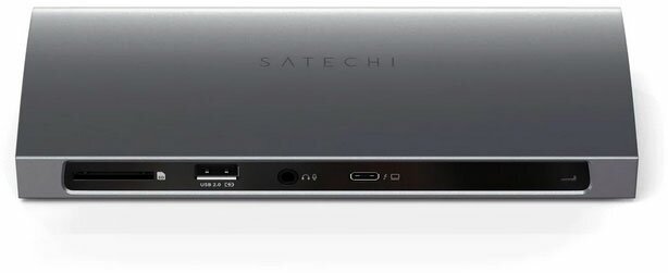 Хаб-разветвитель Satechi Thunderbolt 4 (3шт - Thunderbolt4, 3шт - USB-A 3.2, 3.5мм jack, GbEthernet) серый космос