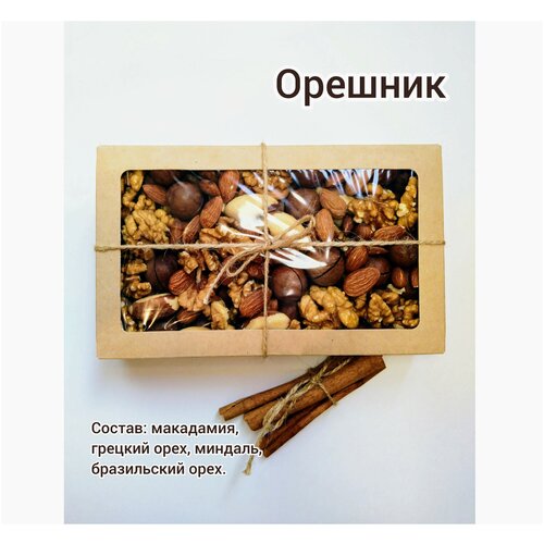 OREHERZ Подарочный набор орехов "Орешник" / 470 грамм / отборные орехи