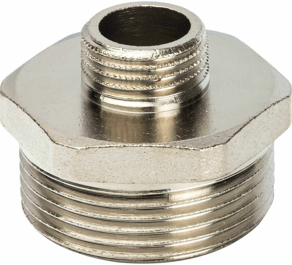 Ниппель переходной STOUT HH 1" x 1/2" никелированная латунь SFT-0004-000112 GENERAL FITTINGS