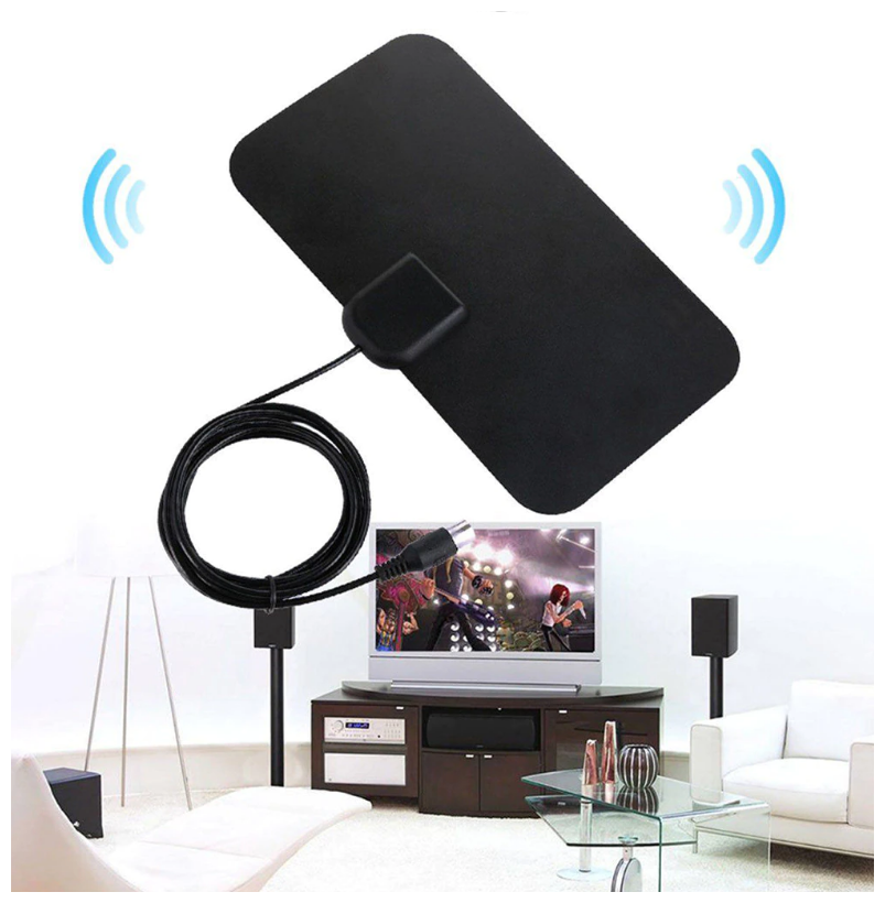 Телевизионная антенна TV Flat HD - компактная, мощная цифровая ТВ антенна для качественного цифрового телевидения