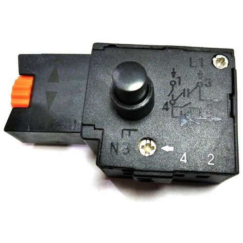 Выключатель (кнопка) БУЭ 1М 3,5А для дрели Ритм МЭС 300