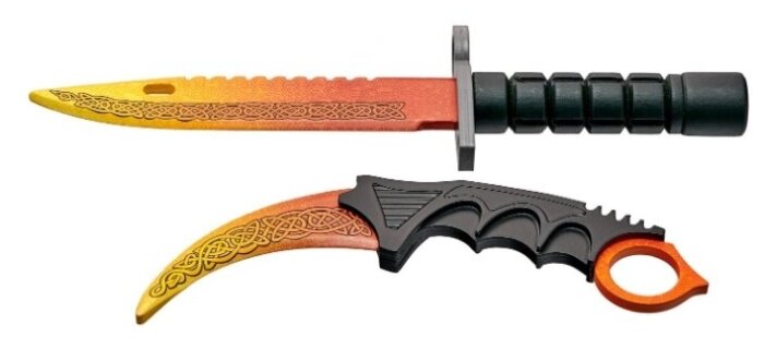 Деревянные ножи Керамбит-штык нож М9 "Легенды" (сувенир из дерева) MASKME