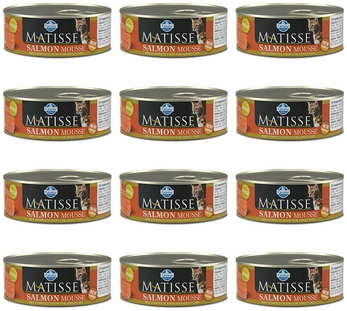 Корм Farmina Matisse Salmon Mousse (мусс) для кошек с лососем, 85 г x 12 шт - фотография № 4