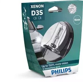 Лампа газоразрядная блистер 1шт D3S X-tremeVision для BMW X5 (F15, F85) xDrive 25 d PHILIPS 42403XV2S1