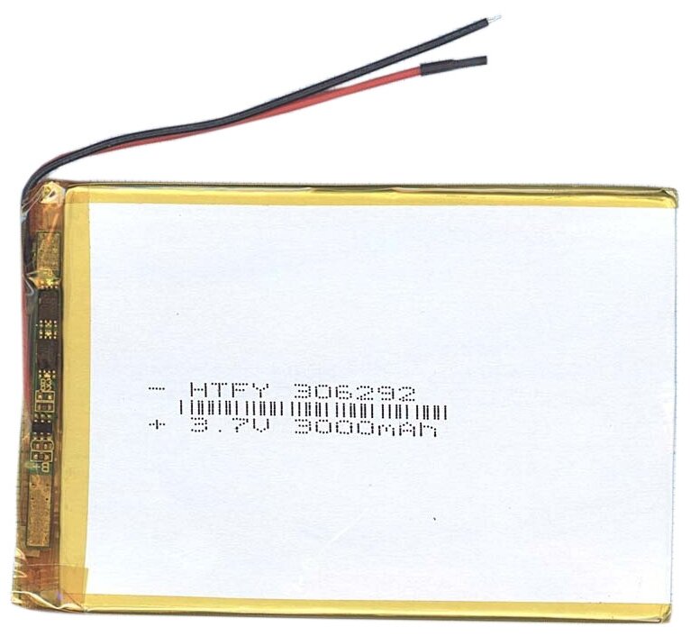 Аккумулятор Li-Pol (батарея) 3x62x92mm 2pin 3.7V/3000mAh