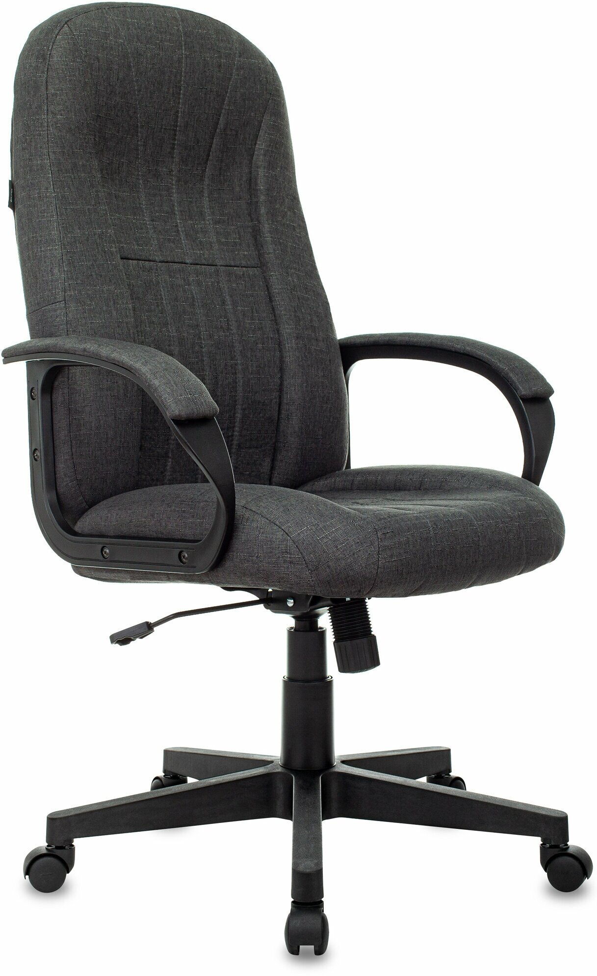 Кресло руководителя T-898 темно-серый 38-417 крестов. пластик T-898/417-DGREY