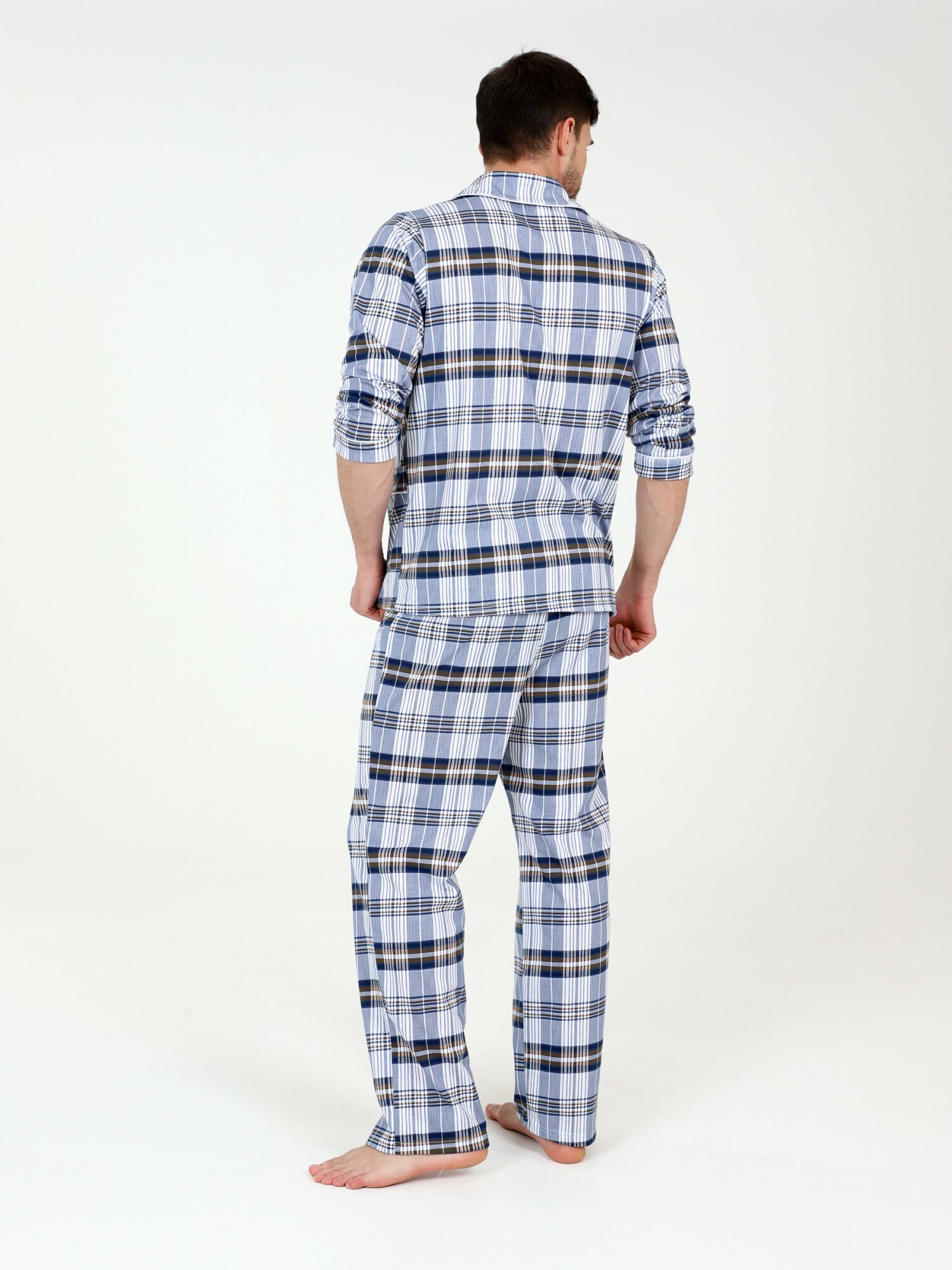Пижама мужская (синий) 50 размер - фотография № 2