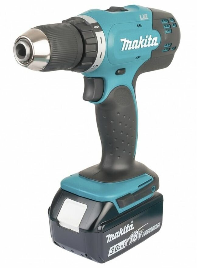 Дрель-шуруповерт аккумуляторная Makita DDF453RFE, 18 В Li-ion 2х3 Ач