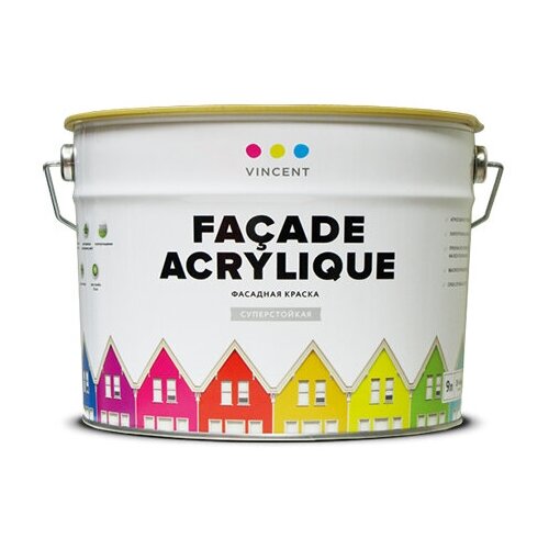 Vincent Facade Acrylique F 2 / Винсент Фасадная краска база A 9л