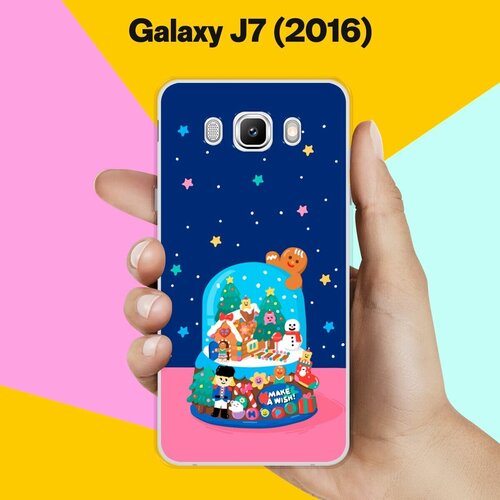 Силиконовый чехол на Samsung Galaxy J7 (2016) Новогодний подарок / для Самсунг Галакси Джей 7 (2016) силиконовый чехол на samsung galaxy j7 2016 рождественский пейзаж для самсунг галакси джей 7 2016