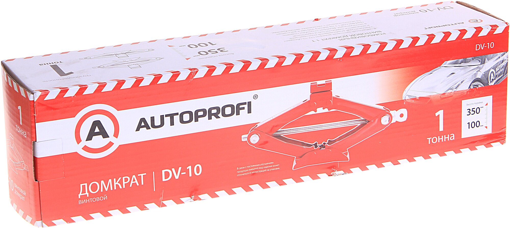 Домкрат ромбический механический AUTOPROFI DV-10R (1 т)