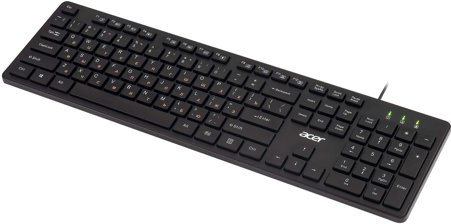 Клавиатура Acer OKW122 черный (zl.kbdee.00c) - фото №2