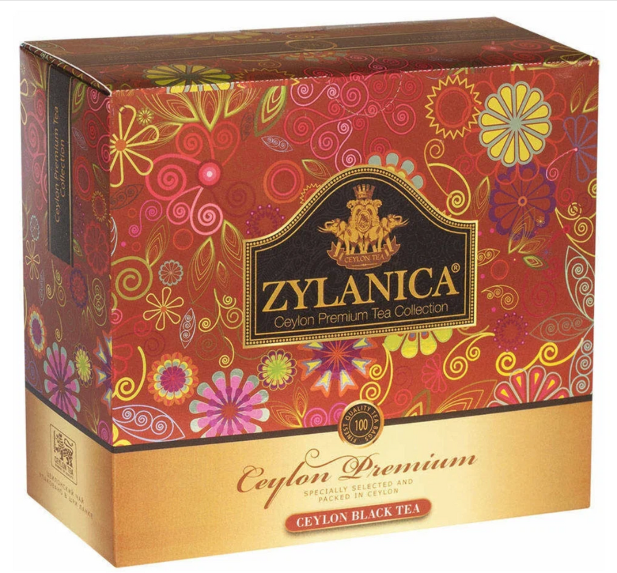 Чай черный ZYLANICA Ceylon Premium Collection 100 пакетиков