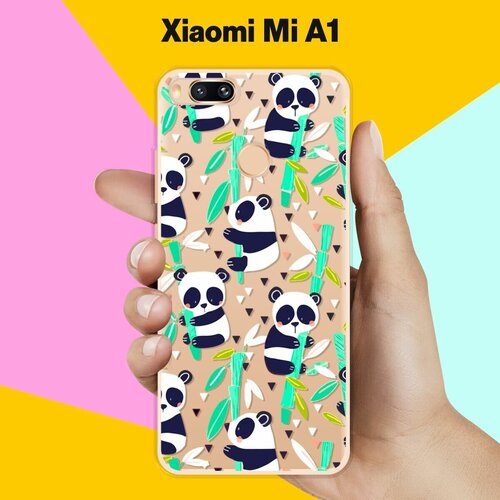 Силиконовый чехол на Xiaomi Mi A1 Панда / для Сяоми Ми А1 силиконовый чехол на xiaomi mi a1 панда для сяоми ми а1