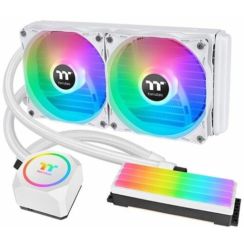 Жидкостная система охлаждения Thermaltake CL-W330-PL12WT-A Floe RC240 CPU AIO Liquid Cooler Snow Edition система водяного охлаждения для процессора thermaltake floe rc240 cpu