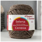 Пряжа "Селена" 100% шерсть 160м/100гр (372 натур. темн. серый), 1шт