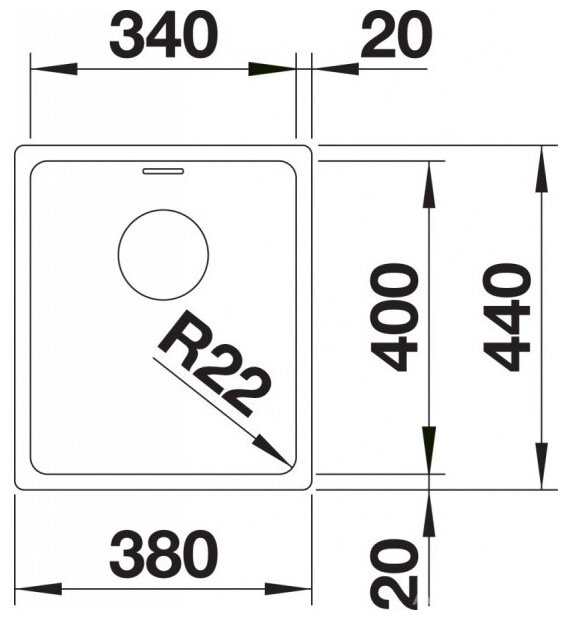 Кухонная мойка Blanco Andano 340-U нержавеющая сталь зеркальная полировка - фотография № 17