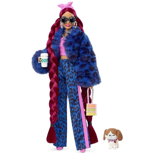 Кукла Барби Экстра - Синий леопард (Barbie Extra Doll Blue Leopard)